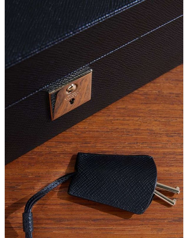 스마이슨 [해외직구] 스마이슨 파나마 크로스 레더 JEWELLERY 박스 1028660 JEWELLERY BOX WITH TRAVEL TRAY - PANAMA B0082269422 착용컷