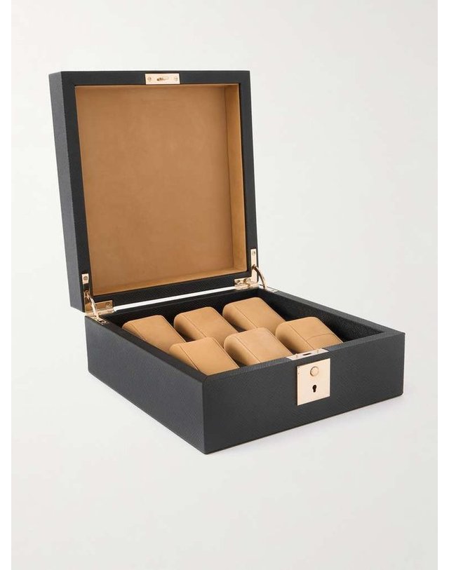 스마이슨 [해외직구] 스마이슨 마라 크로커다일 레더 SIXPIECE 시계 박스 1028523. B0082172446 착용컷