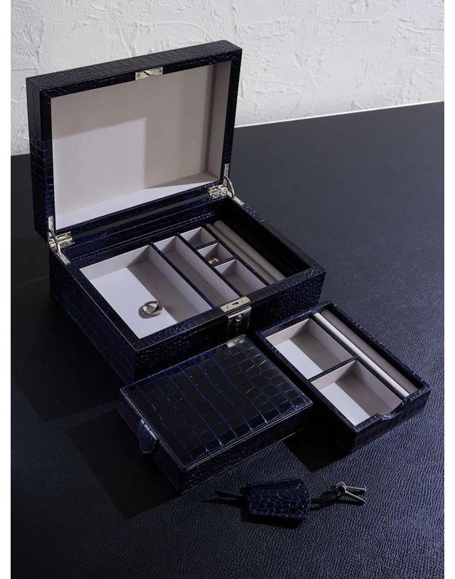 스마이슨 [해외직구] 스마이슨 파나마 크로스 레더 JEWELLERY 박스 1020534. B0082275632 착용컷
