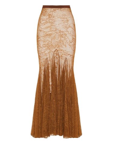 [해외직구] 데이비드코마 맥시 스커트 PF25DK94SLBROWN B0191845055