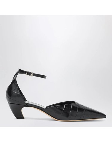 [해외직구] 25 F/W 르 몽드 베릴 블랙 빅토리아 펌프스 WITH 크로커다일 프린트 VSKCOC-BLA B0051848953