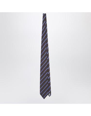 [해외직구] 25 F/W LENE 스트라이프 타이 인 브라운 NTFS21170PL-200 B0051926096
