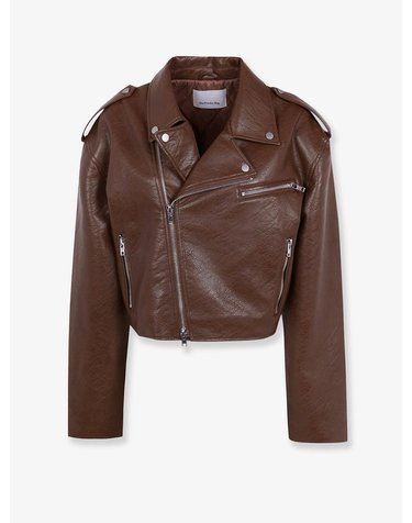 [해외직구] 다프네 페이크 레더 바이커 자켓 JAFS22874200BROWN B0652291368