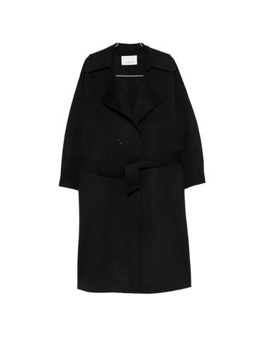 [해외직구] ISSEN 울 트렌치 코트 COFS22682100 BLACK B0442319686