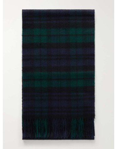 [해외직구] 존스톤스 오브 엘진 체크 캐시미어 스카프 WA000016AW26TARTAN B0082317326