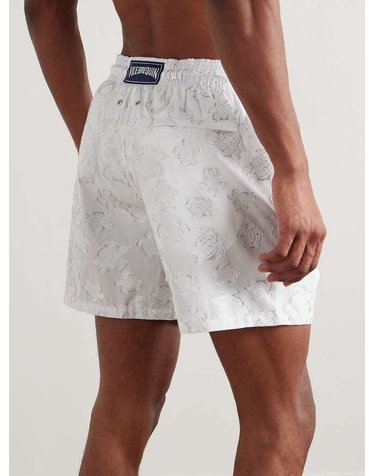 [해외직구] 빌레브레킨 MOOPEA 스트레이트레그 미드렝스 METALLICJACQUARD 수영 쇼츠 MPACA636 B0082128911