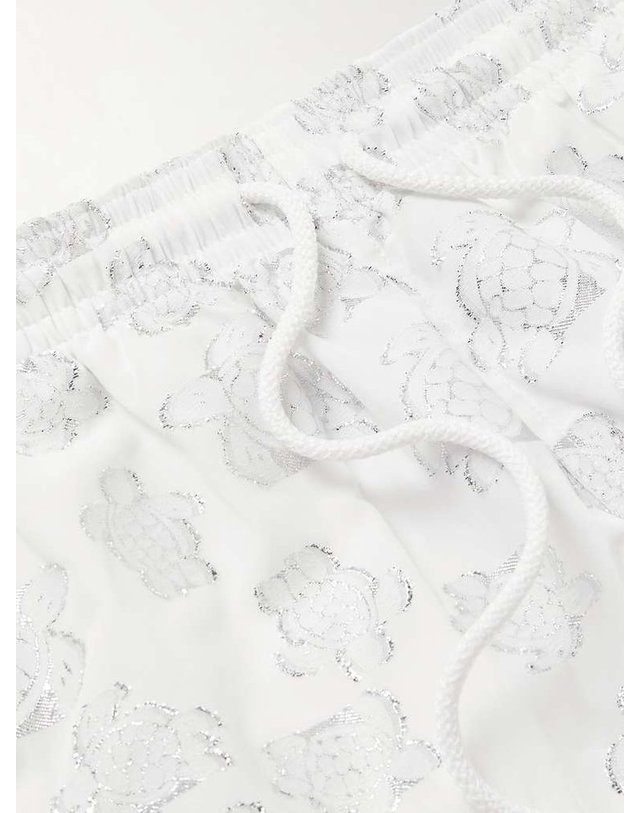 빌브레퀸 [해외직구] 빌레브레킨 MOOPEA 스트레이트레그 미드렝스 METALLICJACQUARD 수영 쇼츠 MPACA636 B0082128911 착용컷