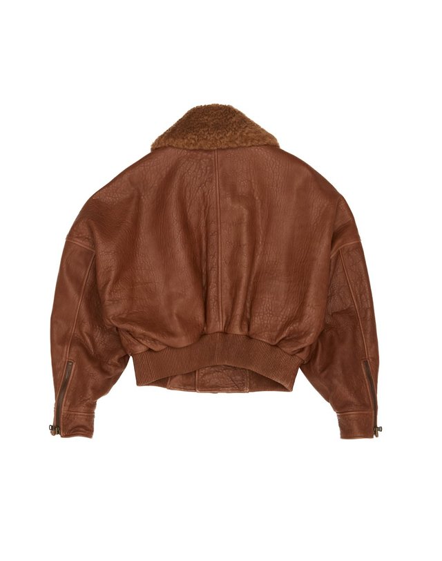 페타르 페트로브 [해외직구] 26 F/W 페타르 페트로브 봄버 인 펠레 MARRONE PPFW26JL01802/2101 B0742293935 착용컷
