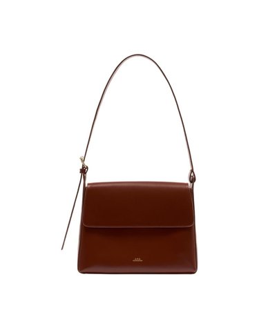 [해외직구] 26 F/W A.P.C 아페쎄 버진 플랩 숄더 백 APC 레더 브라운 PXBRU-F61924-CAD B0732032440