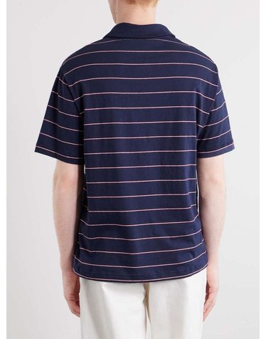 [해외직구] 26 F/W A.P.C 아페쎄 헨리 스트라이프 코튼블렌드 저지 폴로 셔츠 COHPB-H26552 B0082101178