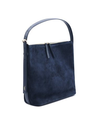 [해외직구] A.P.C 아페쎄 다크 네이비 스웨이드 VERA 숄더 백 PXCALF61902IAK B0482184963