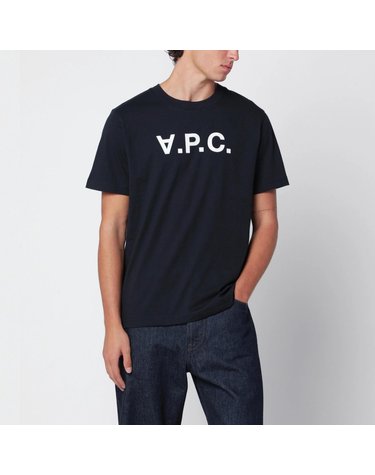 [해외직구] 26 F/W A.P.C 아페쎄 스탠다드 그랜드 네이비 블루 코튼 티셔츠 COHBM-M26384UCO-TIQ B0052306773