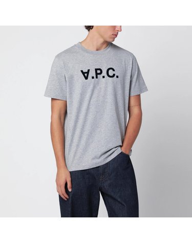 [해외직구] 26 F/W A.P.C 아페쎄 스탠다드 그랜드 멜랑주 그레이 코튼 티셔츠 COHBM-M26384UCO-TPI B0052306772