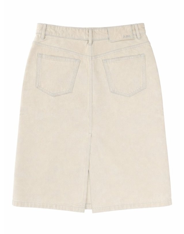 아페세 [해외직구] 26 S/S A.P.C 아페쎄 데님 미디 스커트 COHLB-F06503_AAF B0041954170 착용컷