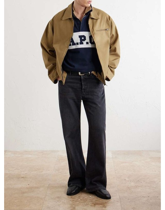 아페세 [해외직구] A.P.C 아페쎄 ALEXIS 로고-엠브로이드 코튼-저지 폴로 셔츠 COHRU-H26633 B0082178748 착용컷