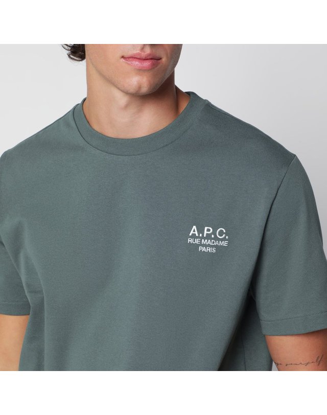 아페세 [해외직구] 26 F/W A.P.C 아페쎄 루 마담 티셔츠 인 그린 코튼 COHBU-M26388UCO-KOA B0052306752 착용컷