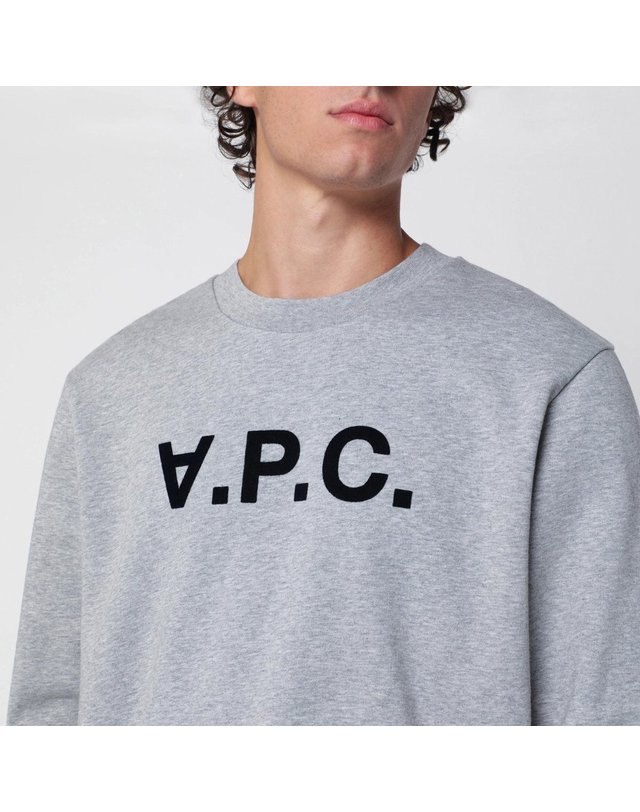아페세 [해외직구] 26 F/W A.P.C 아페쎄 스탠다드 그랜드 VPC 그레이 코튼 맨투맨 COHBN-M27907UCO-TPI B0052306768 착용컷