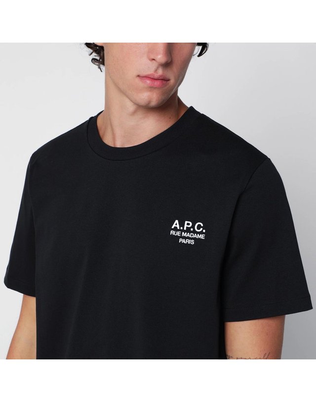 아페세 [해외직구] 26 F/W A.P.C 아페쎄 루 마담 티셔츠 인 블랙 코튼 COHBU-M26388UCO-TZC B0052306743 착용컷