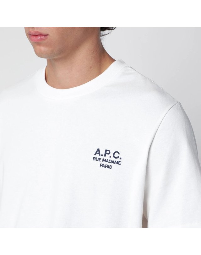 아페세 [해외직구] 26 F/W A.P.C 아페쎄 루 마담 티셔츠 인 화이트 코튼 COHBU-M26388UCO-TAE B0052306750 착용컷
