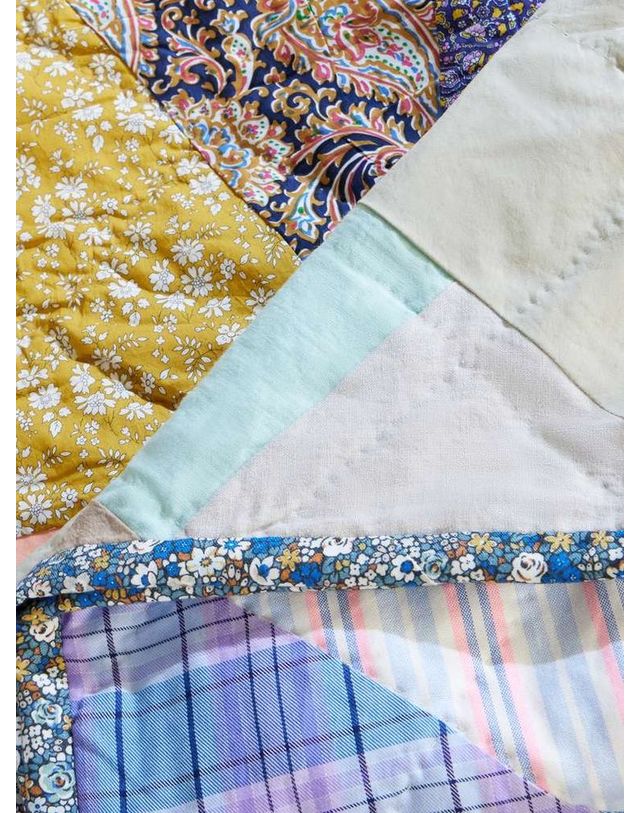 아페세 [해외직구] A.P.C 아페쎄 마이 제너레이션 킹 패치워크 린넨블렌드 THROW QUILT-M85449 B0082310738 착용컷