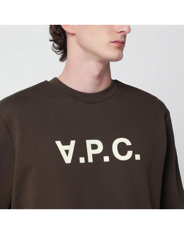 아페세 [해외직구] 26 F/W A.P.C 아페쎄 브라운 스탠다드 그랜드 VPC 코튼 맨투맨 COHBN-M27907UCO-TCA B0052363368 착용컷