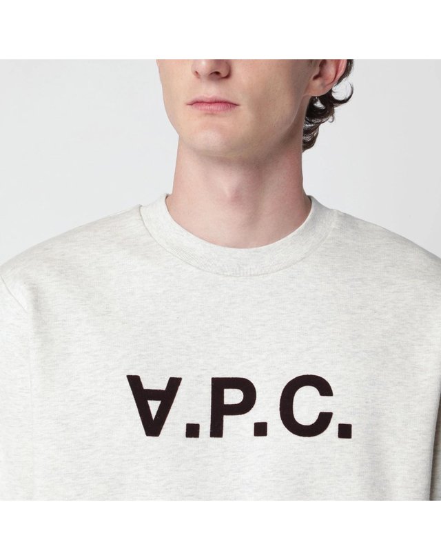 아페세 [해외직구] 26 F/W A.P.C 아페쎄 ECRU 스탠다드 그랜드 VPC 코튼 맨투맨 COHBN-M27907UCO-APC B0052363370 착용컷