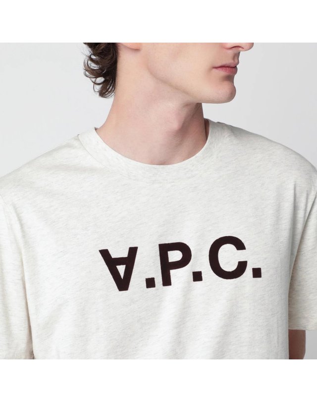 아페세 [해외직구] 26 F/W A.P.C 아페쎄 ECRU 스탠다드 그랜드 VPC 코튼 티셔츠 COHBM-M26384UCO-APC B0052363372 착용컷