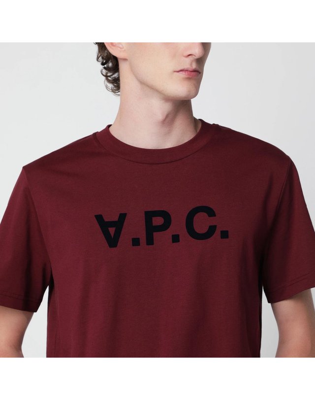 아페세 [해외직구] 26 F/W A.P.C 아페쎄 버건디 스탠다드 그랜드 VPC 코튼 티셔츠 COHBM-M26384UCO-GLI B0052363371 착용컷
