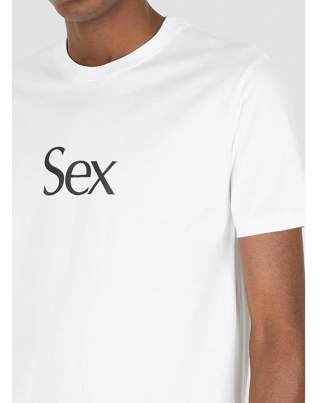 모어조이 [해외직구] 22 F/W 모어조이 SEX 클래식 티셔츠 MJ TS594 WHITE B0110813048 착용컷