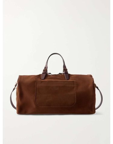 [해외직구] 26 F/W 블루 드 쇼프 VOYAGE 레더 스웨이드 위켄드 백 S26101 B0081997326