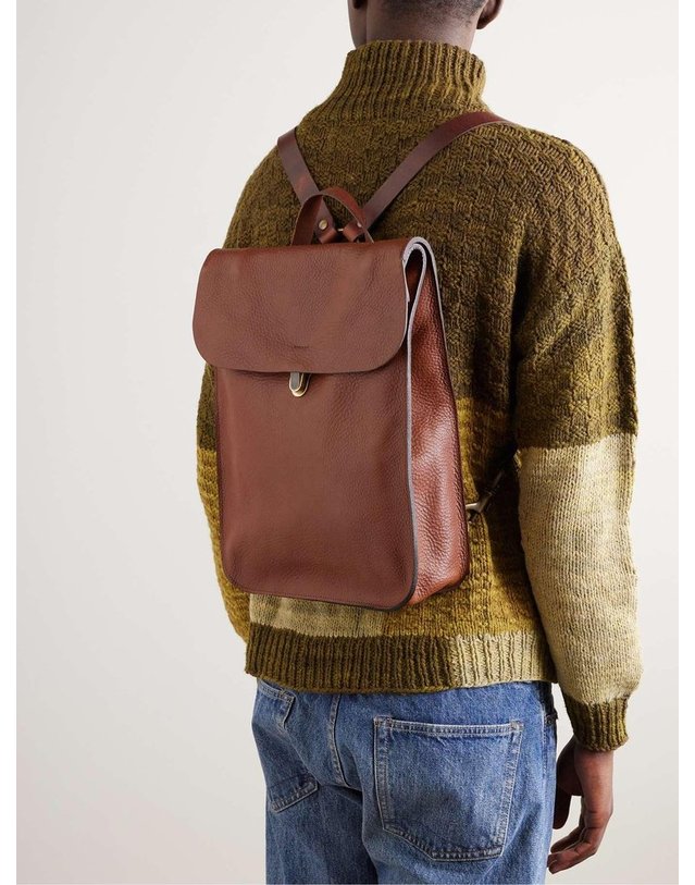 블루드쇼프 [해외직구] 26 F/W 블루 드 쇼프 풀그레인 레더 백팩 S18703 B0080996832 착용컷