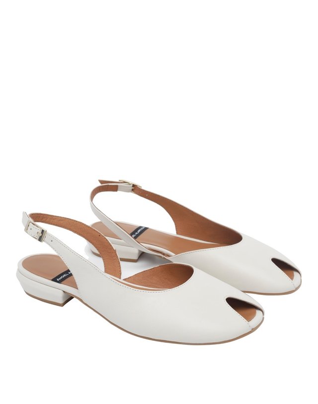 엔젤 알라르콘 [해외직구] 26 S/S 엔젤 알라르콘 MATILDE 슬링백 26060/220BZAPATOS BLANCOS B0012266995 착용컷