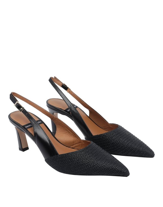 엔젤 알라르콘 [해외직구] 26 F/W 엔젤 알라르콘 CAROLA 펌프스 슬링백 26024./458BZAPATOS NEGROS B0012328809 착용컷