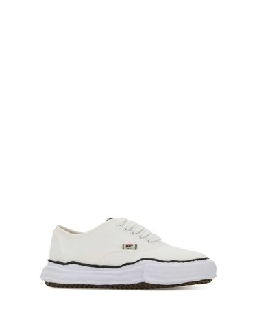 [해외직구] 미하라 야수히로 베이커 오리지널 솔 캔버스 로우탑 스니커즈 A02FW704 WHITE B0441959200
