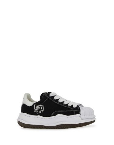 [해외직구] 미하라 야수히로 BLAKEY 오리지널 솔 캔버스 로우탑 스니커즈 A08FW735 BLACK B0442002725