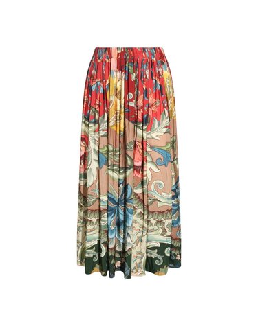 [해외직구] 팜리오 멀티컬러 LUNAR BOHO 비스코스 미디 스커트 36908026062 B0482334240