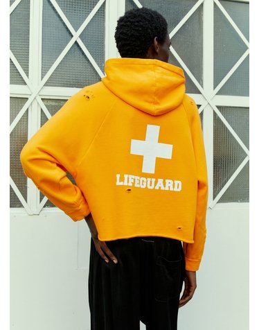 [해외직구] 23 F/W 리버럴 유스 미니스트리 LIFEGUARD 디스트레스 후드 맨투맨 LYM04T212 1 B0110823853