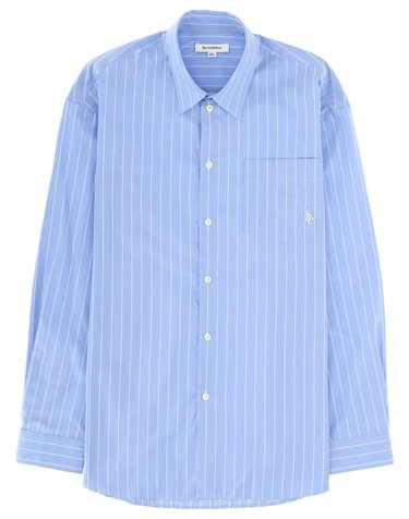 [해외직구] 25 F/W 소프티 앤 리치 셔츠 WITH 로고 SI00666302ST02_BLUESTRIPE B0041951693