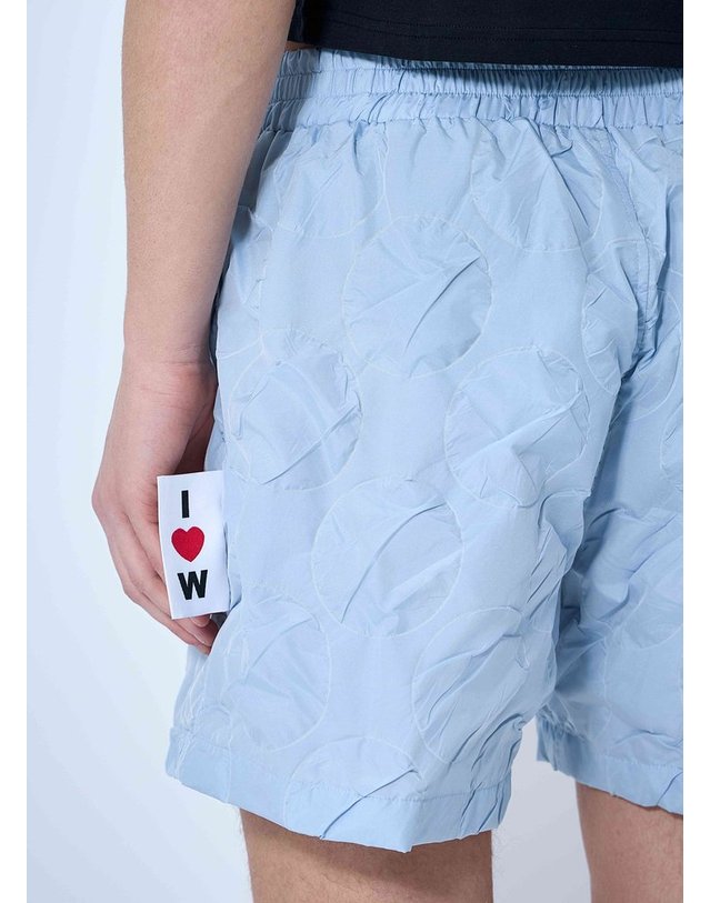 월터 반 베이렌동크 [해외직구] 25 S/S 월터 반 베이렌동크 퀼팅 쇼츠 2012 CC13 Light blue B0111583936 착용컷