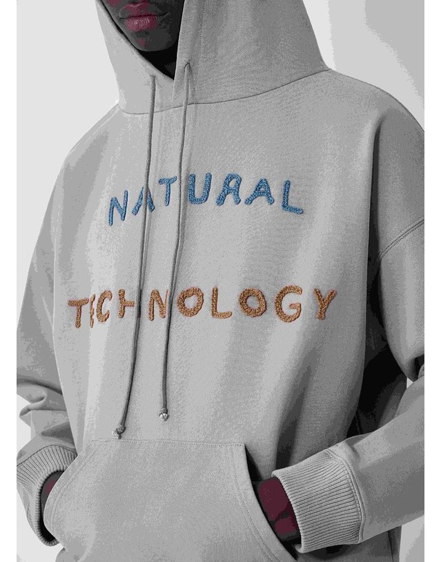 스토리 엠에프지 [해외직구] 25 F/W 스토리 MFG. GEO 후드 맨투맨 SPF25TPGEHCOTGRE B0111746173 착용컷