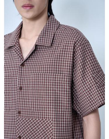 [해외직구] 26 S/S 스토리 MFG. CHECKERED 쇼츠 슬리브 셔츠 SPS26SHPALHALBRO B0111964491