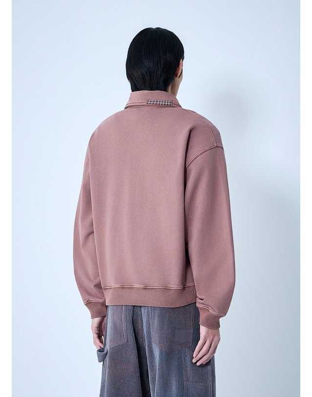 스토리 엠에프지 [해외직구] 26 S/S 스토리 MFG. GEO 패치워크 맨투맨 SPS26TPGEQCOTBRR B0111964487 착용컷
