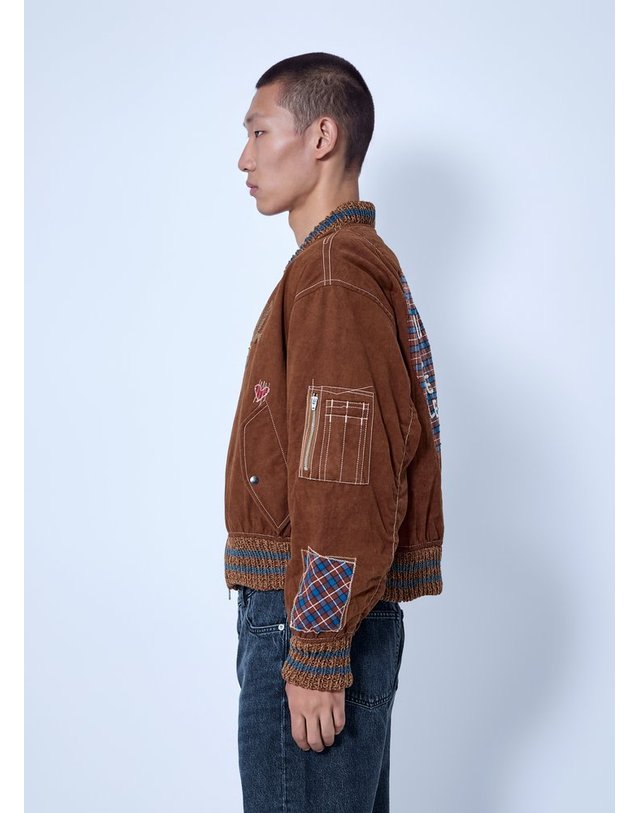 스토리 엠에프지 [해외직구] 26 F/W 스토리 MFG. SEED 봄버 자켓 SAW26JASEECOTWIS B0112500878 착용컷