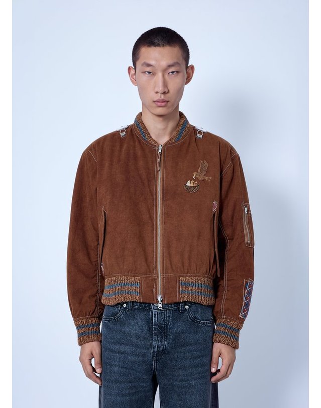스토리 엠에프지 [해외직구] 26 F/W 스토리 MFG. SEED 봄버 자켓 SAW26JASEECOTWIS B0112500878 착용컷