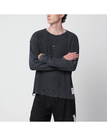 [해외직구] 26 F/W 세티스파이 AGED 블랙 MOTHTECH 와플 LONGSLEEVE 티셔츠 11113CO-00A01 B0052363270