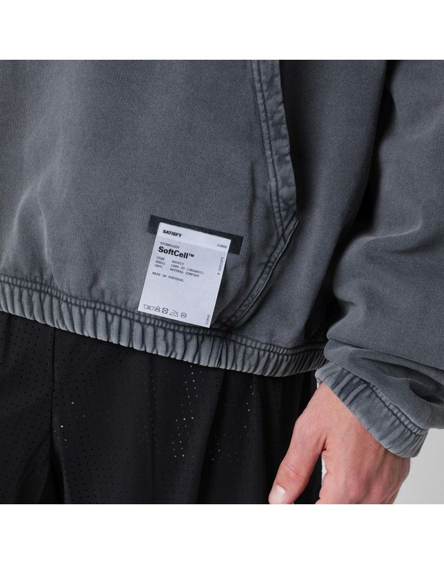 새티스파이 [해외직구] 26 F/W 세티스파이 SOFTCELL AGED 블랙 후드 11046CO-00A02 B0052335271 착용컷