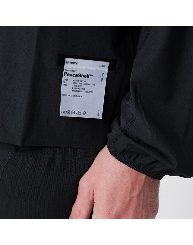 새티스파이 [해외직구] 26 F/W 세티스파이 블랙 AMBIENTWARP 리버 셔츠 11143NY-00000 B0052363268 착용컷
