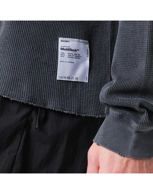 새티스파이 [해외직구] 26 F/W 세티스파이 AGED 블랙 MOTHTECH 와플 LONGSLEEVE 티셔츠 11113CO-00A01 B0052363270 착용컷