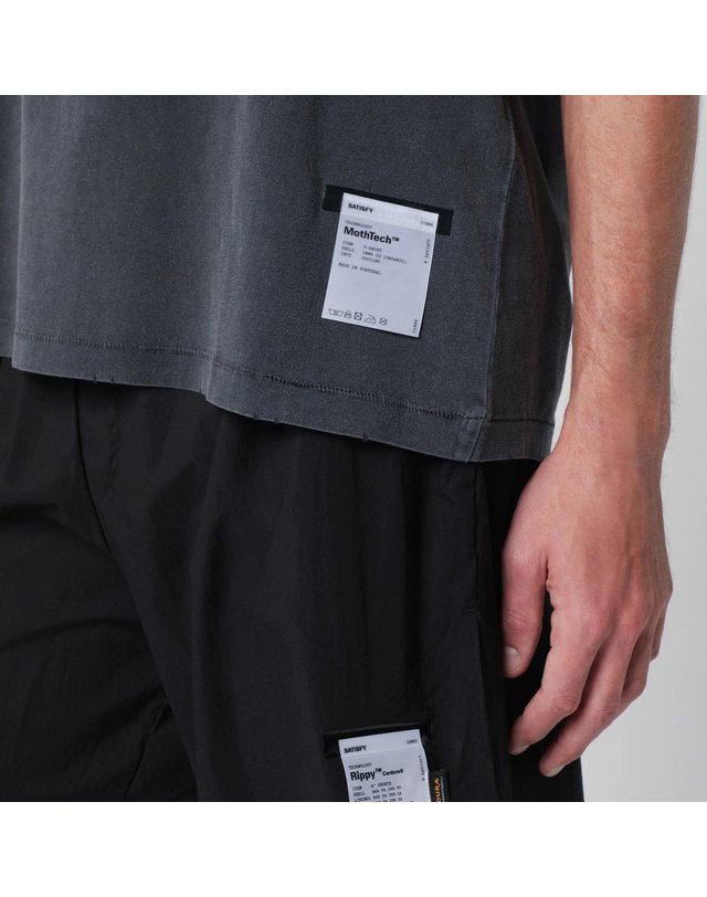새티스파이 [해외직구] 26 F/W 세티스파이 AGED 블랙 MOTHTECH 티셔츠 인 코튼 11006CO-00A45 B0052363274 착용컷