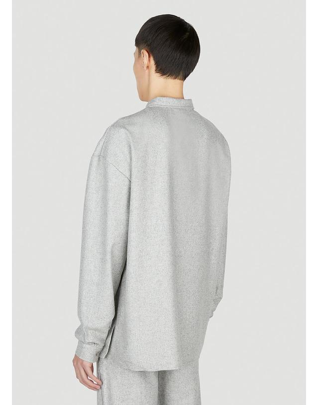 세인트우드 [해외직구] 23 S/S 세인트우드 롱 슬리브 니트 폴로 탑 SW01610 Grey B0110823153 착용컷